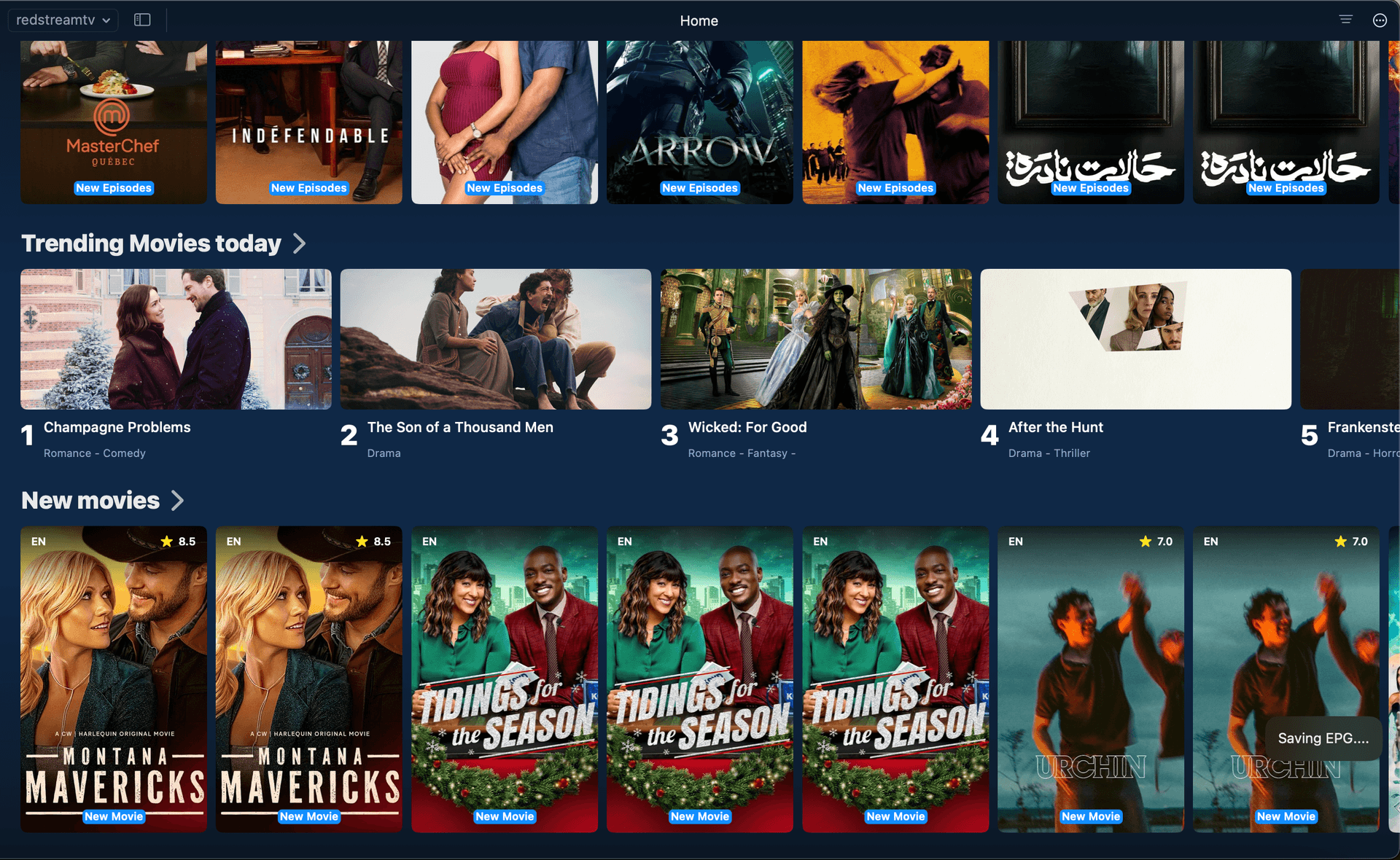 Bibliothèque de films et séries incluant nouveautés et classiques